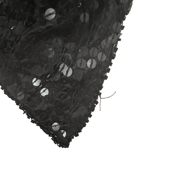 NWT Vintage Infashions Black Sequined and Beaded Butterfly Cape Shawl 100% Silk - Picture 15 of 15